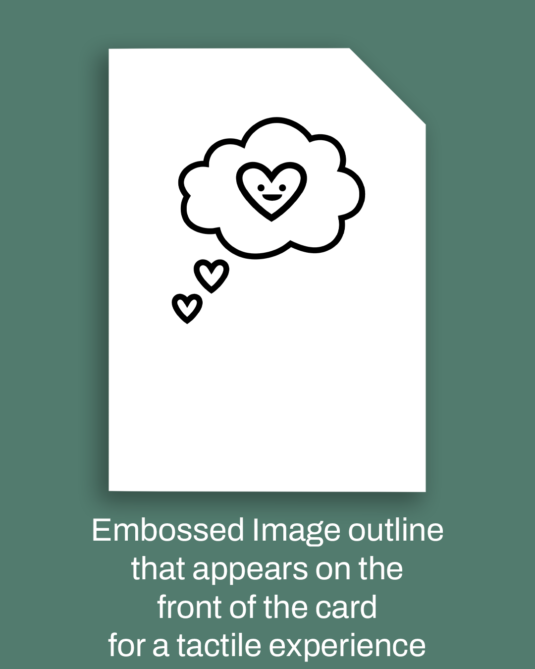 'Thinking of you...' Braille Card