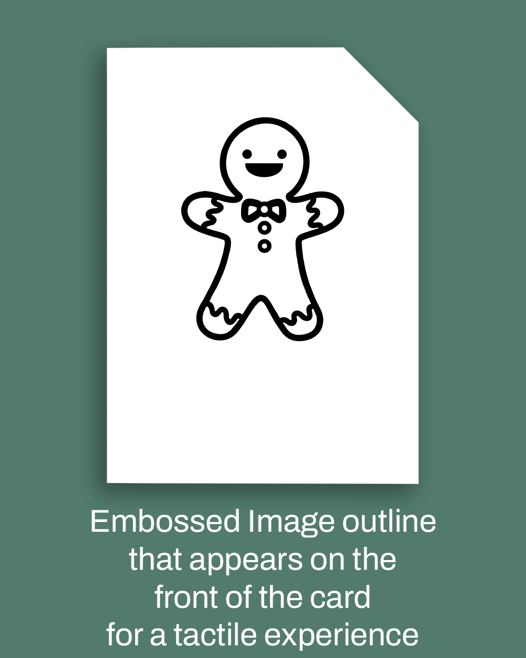 'Merry Christmas!' Braille Card